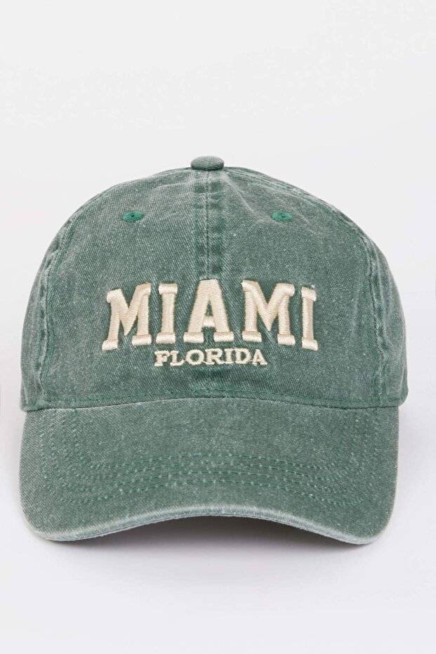 Unisex Nakışlı Dokuma Jean Beyzbol Basketbol Şapkası B8022AX24SM - 6