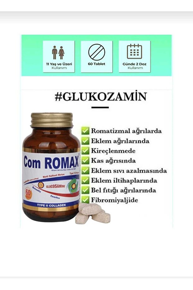 Romax Glucosamine Chondroitin Msm 60 Tablet - 3