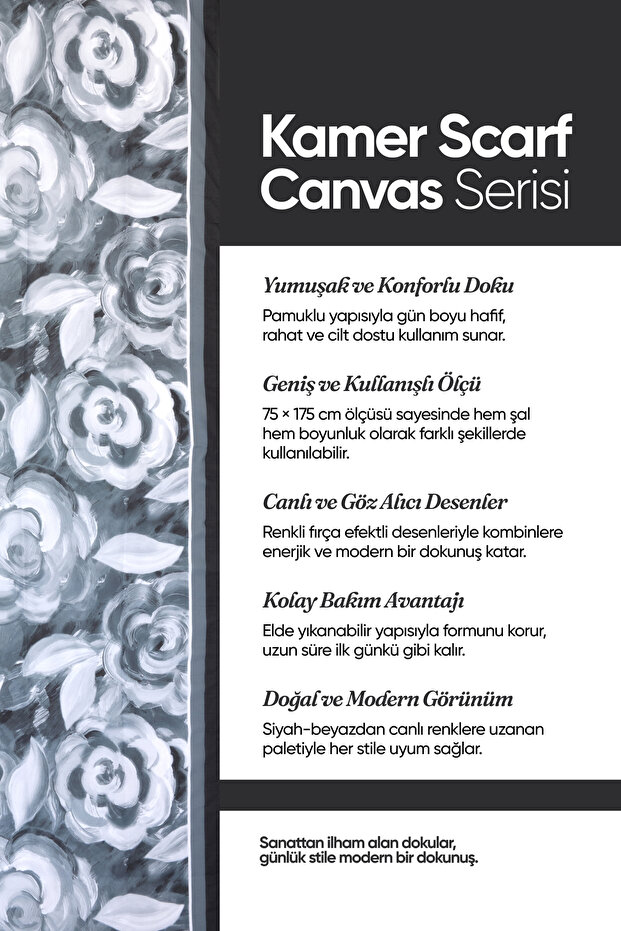 Soft Cotton Patterned Shawl Canvas Series - 8