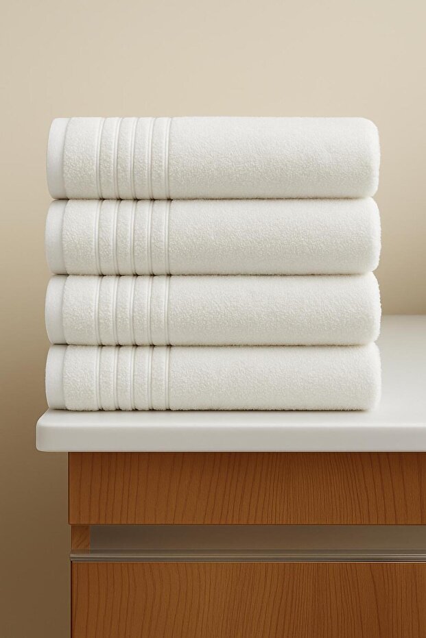 100% Cotton Set of 4 50x90cm Hand & Face Towels