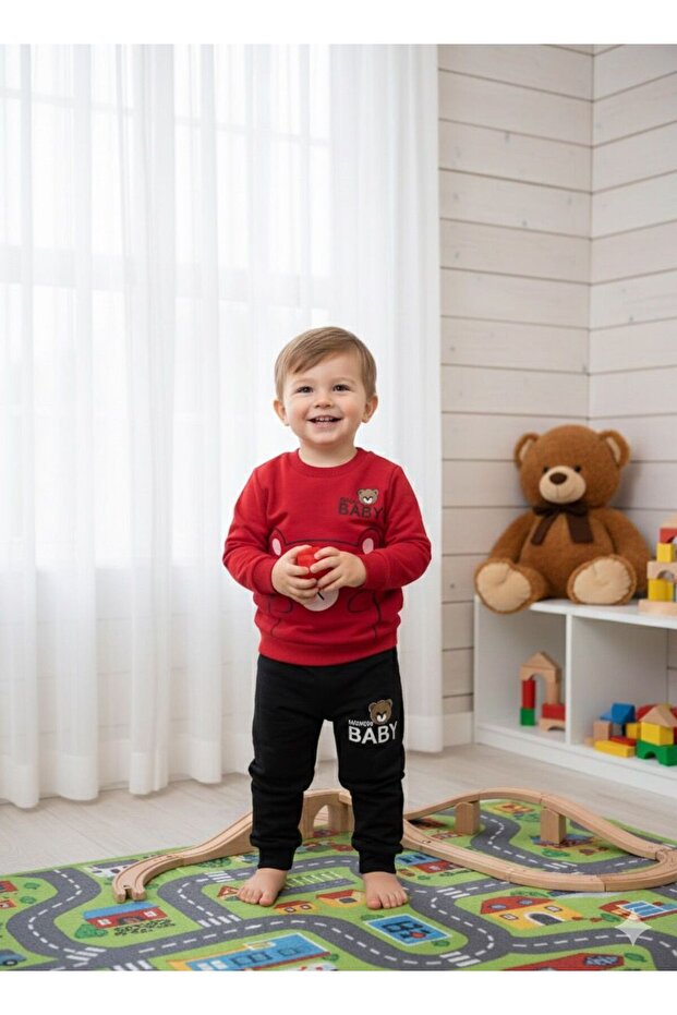 Mini Bear Baby Tracksuit Set