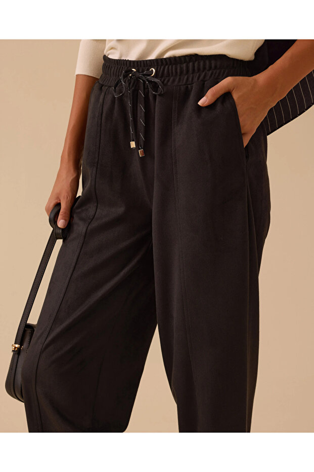 Lace-Up Ankle-Length Pants - 4