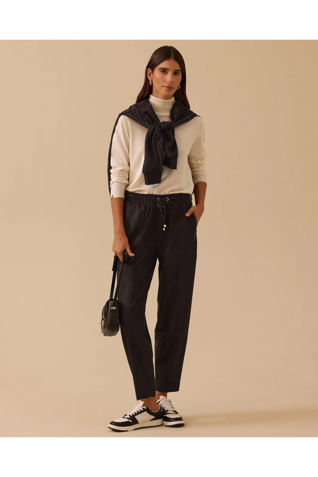 Lace-Up Ankle-Length Pants - 2