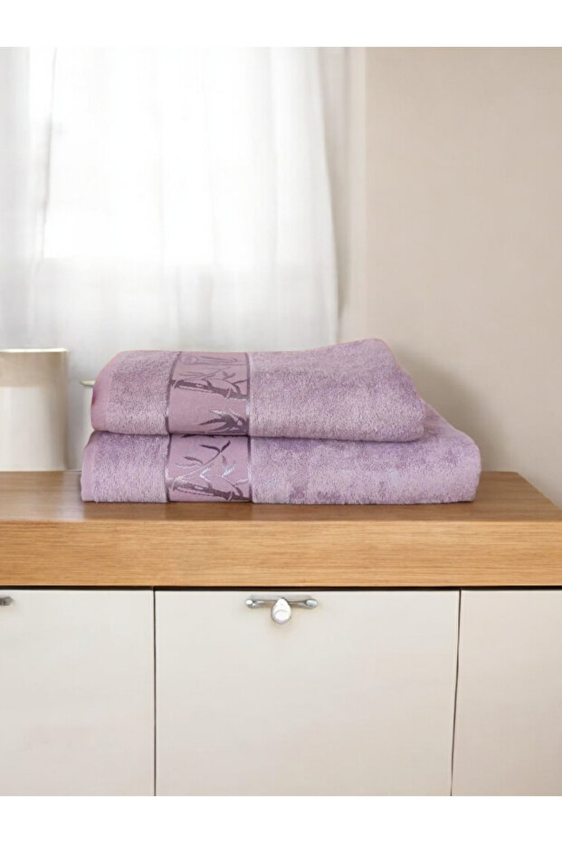 Bamboo Bath Towel Set 1 Face Towel (50X90 cm) 1 Bath Towel (90X150 cm)