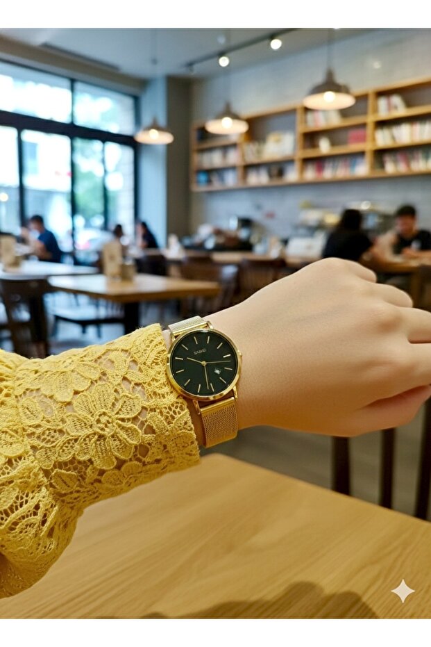 Calendar Straw Cord Women's Wristwatch