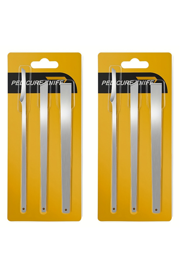 6 Pcs 3/6-Piece Professional Pedicure Set: Stainless Steel Foot Care Tools for Ingrown Toenail Remov