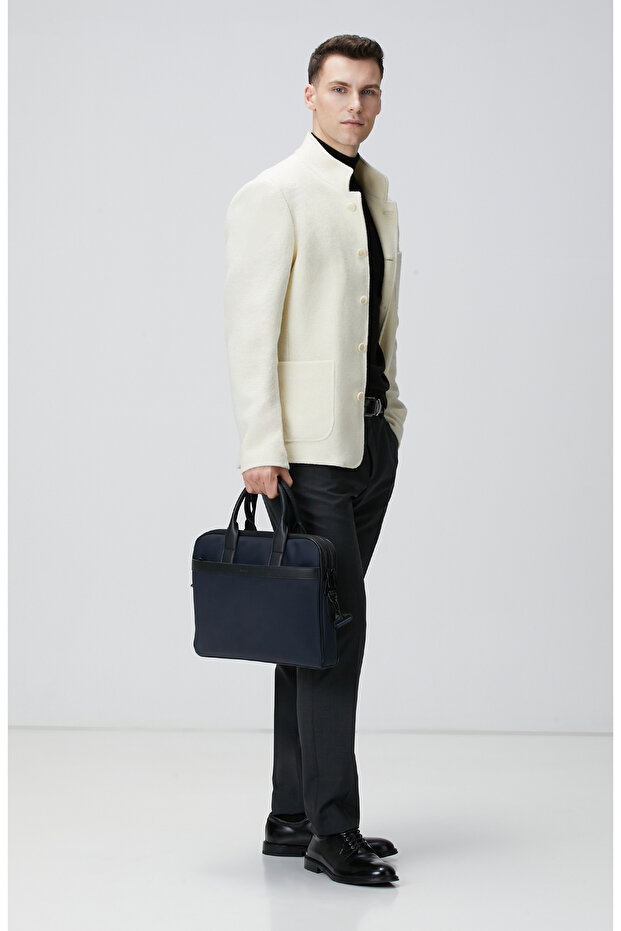 Kırık Beyaz Yün Ceket - 3