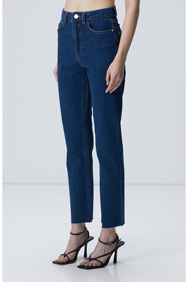 İndigo Denim Pantolon - 3