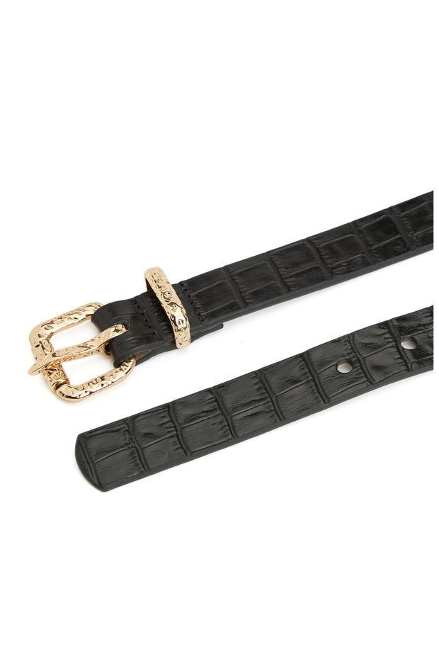 Siyah Kadın Deri Kemer - 2