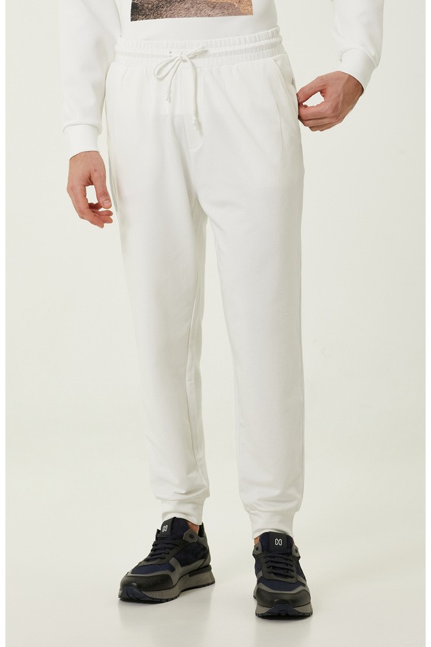 N-Tech Ekru Ribanalı Eşofman Altı - 2