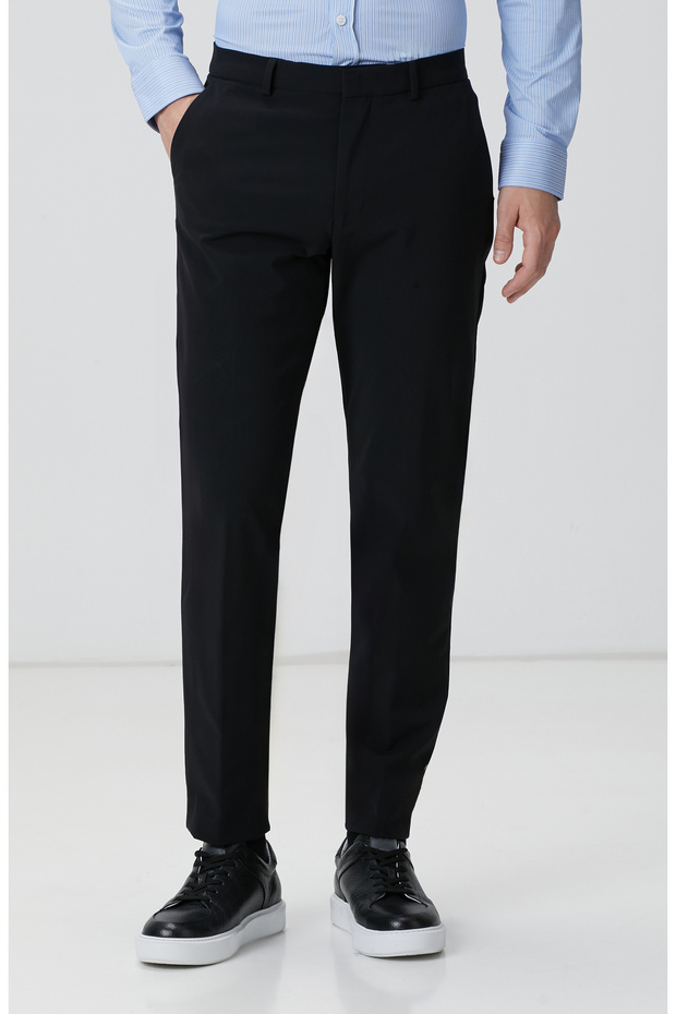 Siyah N Tech Yan Pantolon - 2