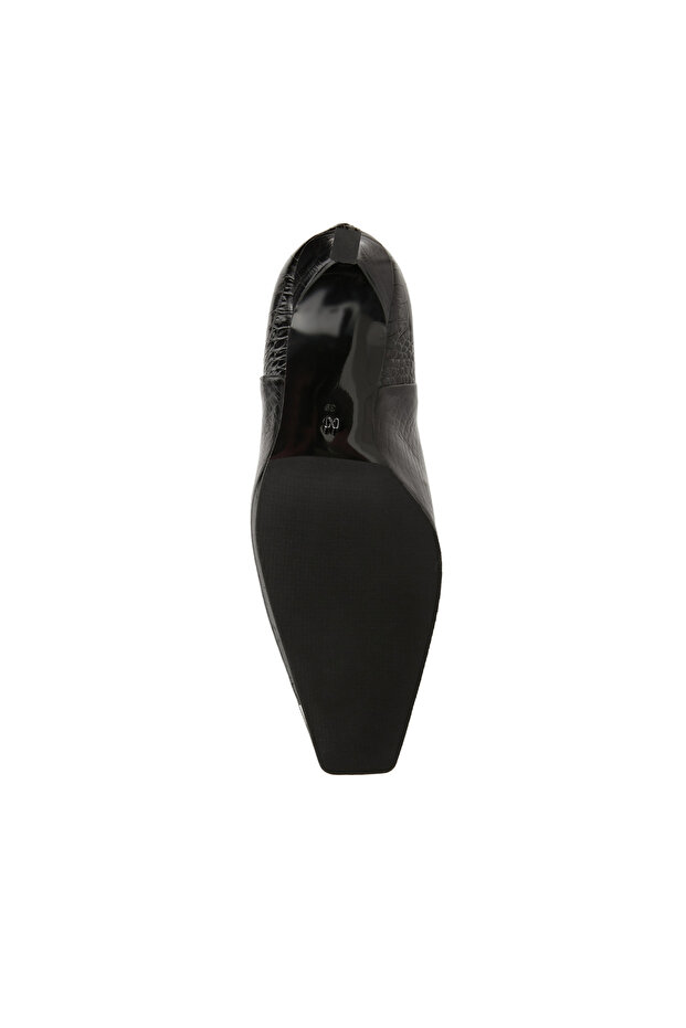 Siyah Kadın Deri Bot - 5