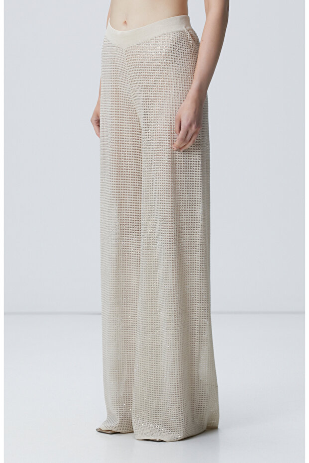 Limited Bej Triko Pantolon - 2