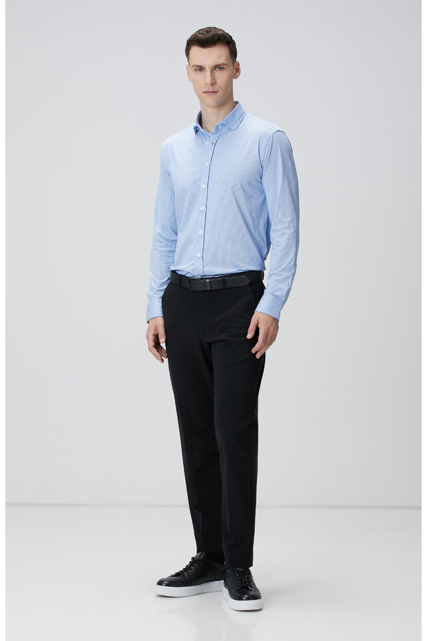 Siyah N Tech Yan Pantolon - 1