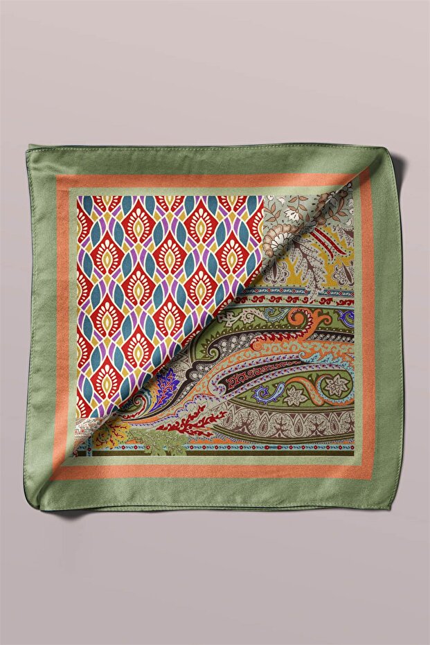 C101 PATCHWORK TASARIM BANDANA - 5