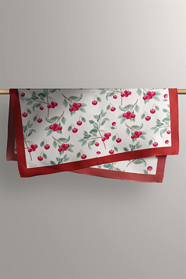 E25 باندانا منقوشة بالكرز - 5