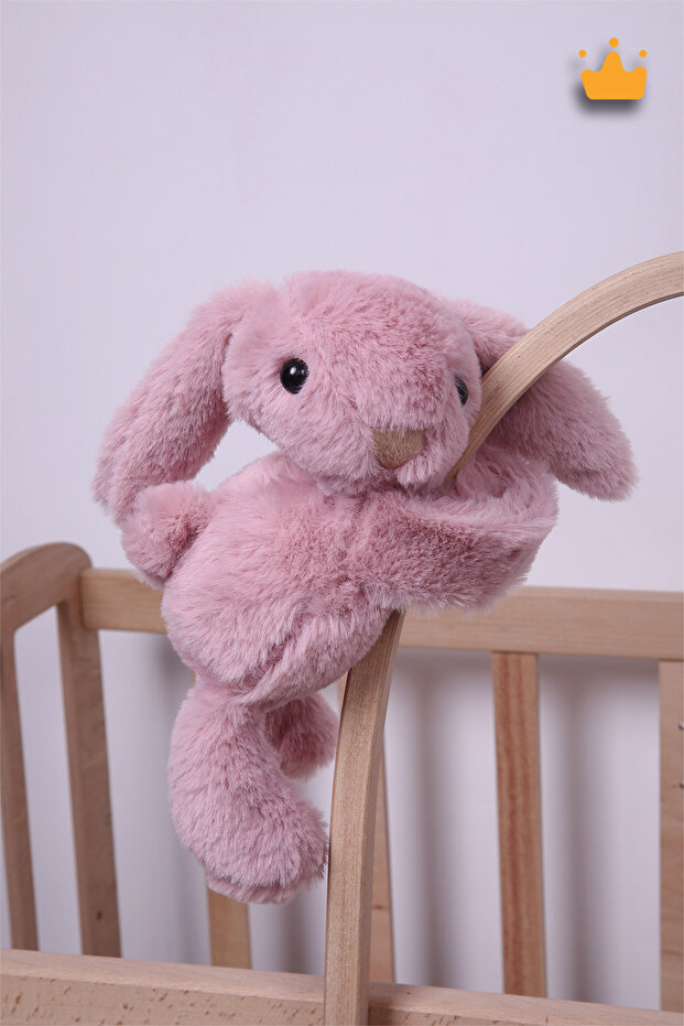 35cm Ultra Soft Plush Play and Sleep Companion - Hugging Rabbit Pink 6021