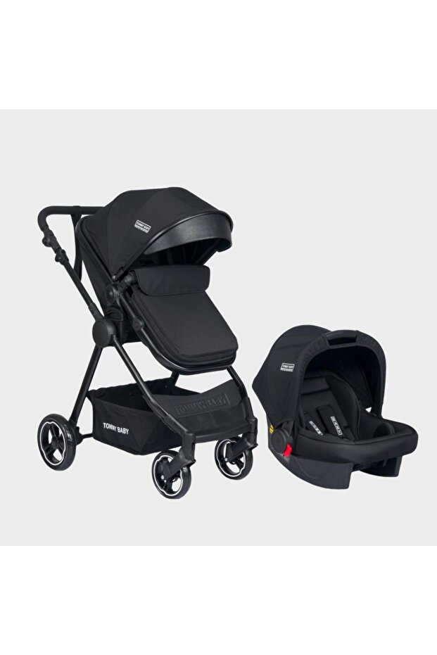 Tommybaby Handy Black New Travel (Seyahat) Sistem Bebek Arabası