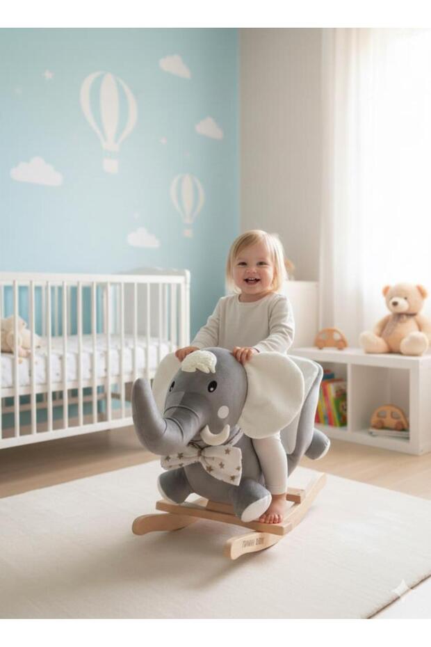 Tommybaby Sallanan Oyuncak At, Sallanan Fil Ahşap Sallanan Fil