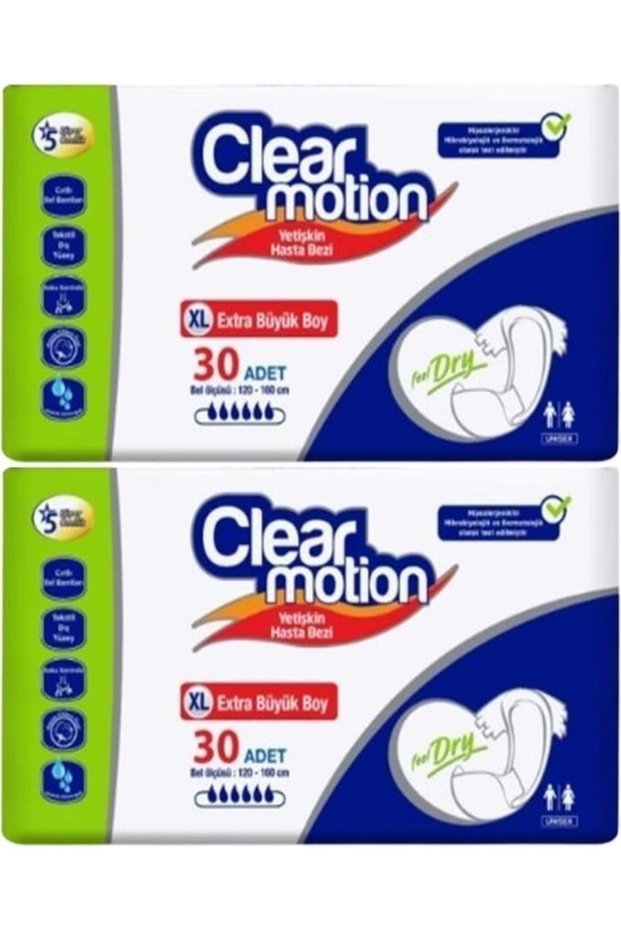 Adult Diapers with Waist Band XL - Extra Large - Extra Large 60 Pieces (2Pk*30)