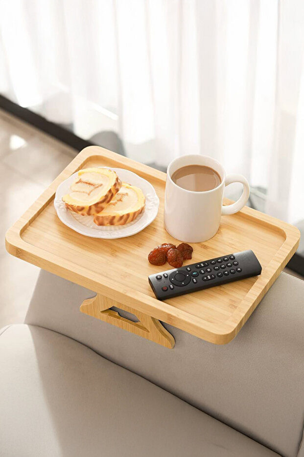 صينية أريكة مستطيلة من الخيزران من Sofaserve، مقاس 38 × 25 سم - 6