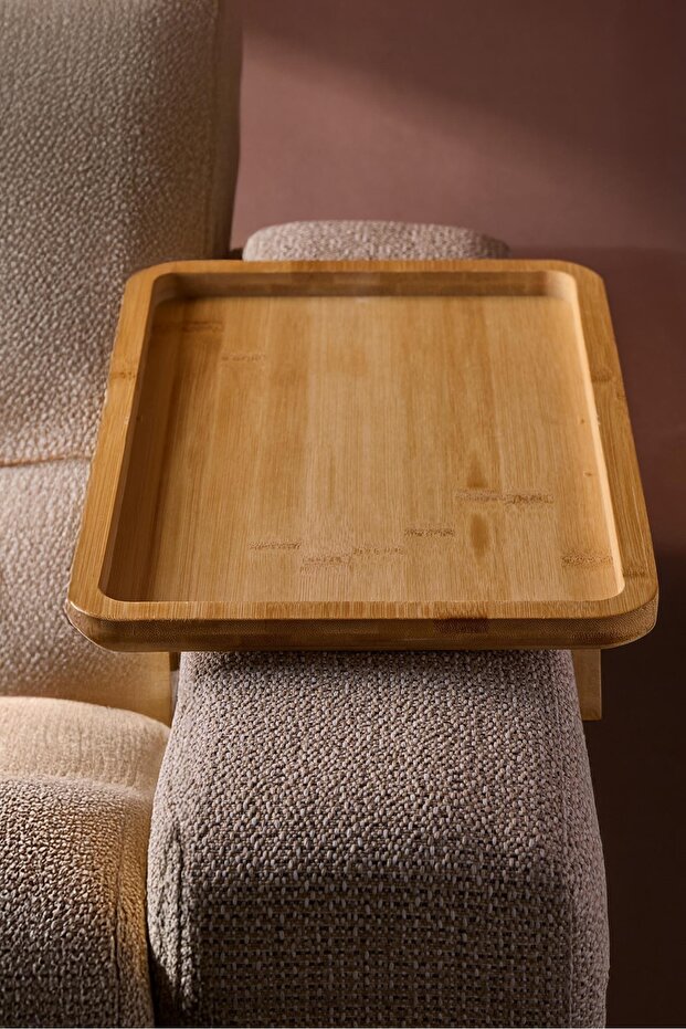 صينية أريكة مستطيلة من الخيزران من Sofaserve، مقاس 38 × 25 سم - 7