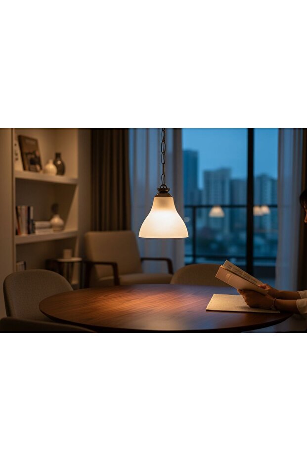 incisim gri askılı sarkıt avize - 2