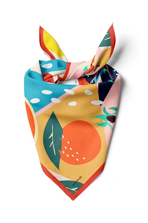 باندانا منقوشة هندسية - 1