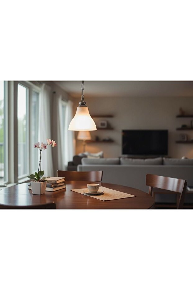 incisim gri askılı sarkıt avize - 1