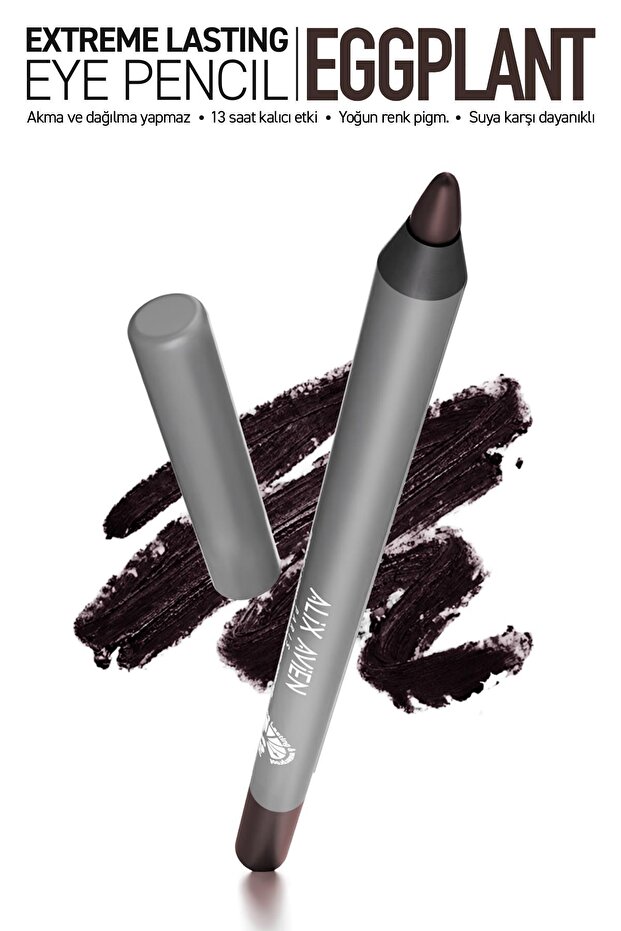 Long-Lasting Waterproof Non-Spill Brown Eye Liner - Extreme Eggplant