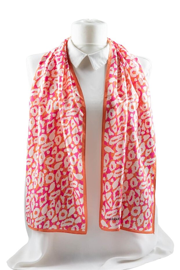 Leopar Desenli Kadın Fular - 5