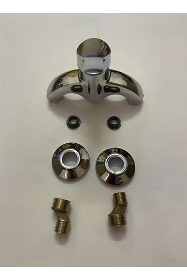 طقم خلاط شطاف بدون دش، فضي - 2