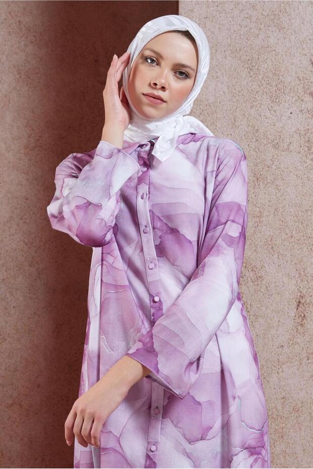 ALVINA 8454 وشاح جاكار منقوش بنقشة الحمار الوحشي