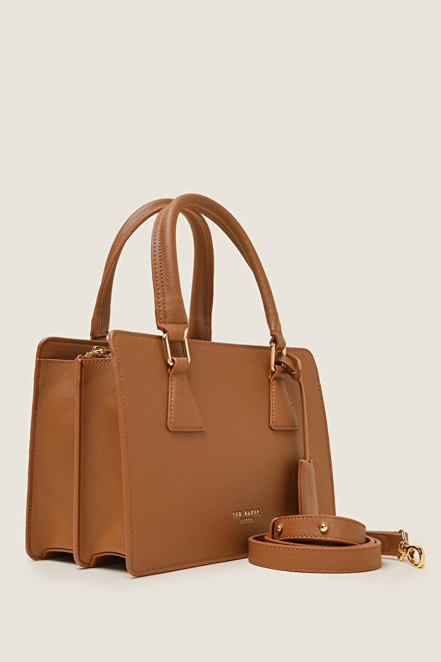 DİKDÖRTGEN FORM ÇİFT ASKILI EL ÇANTASI - 4