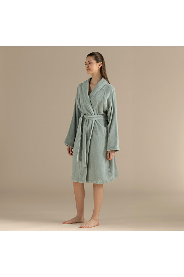 Solid Unisex Bornoz - 3