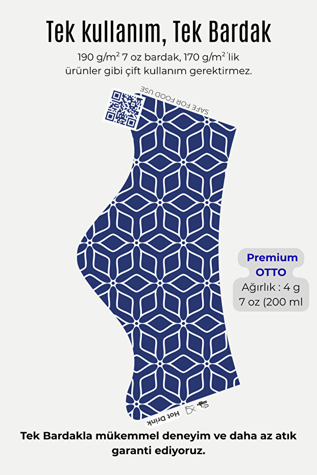 7 oz karton bardak 200 adet - 2