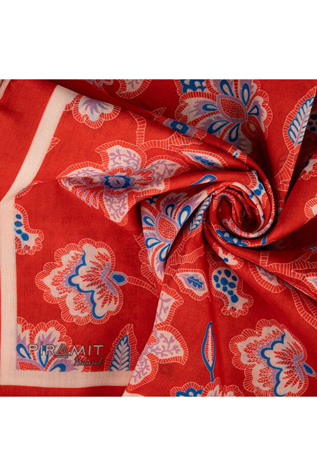 Natural Patterned Scarf - 2