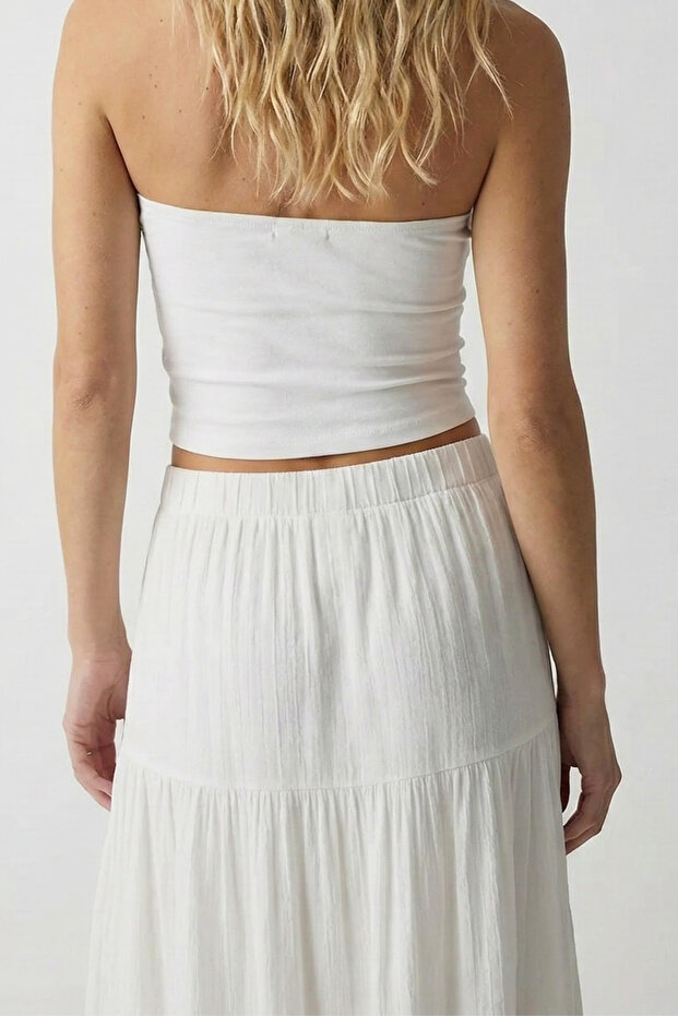 Fitilli Midi Etek - 3