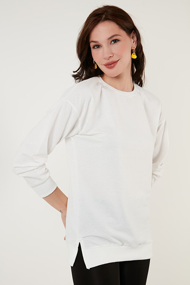 Pamuklu Regular Fit Bisiklet Yaka Basic Sweat SWEAT 5863569 - 5