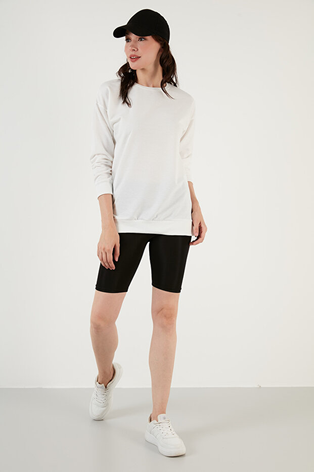 Pamuklu Regular Fit Bisiklet Yaka Basic Sweat SWEAT 5863569 - 7