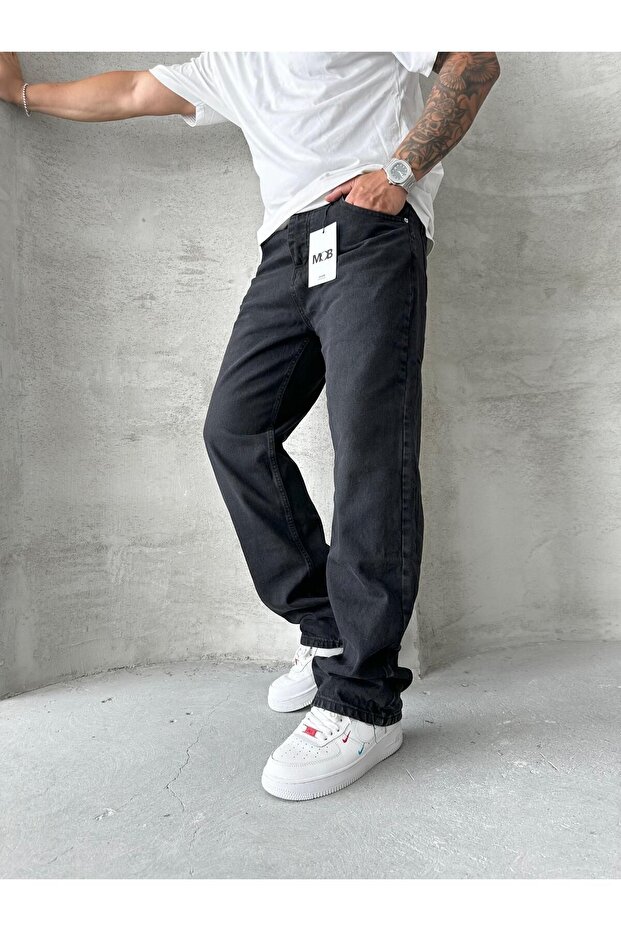 Pantaloni largi negri - 2