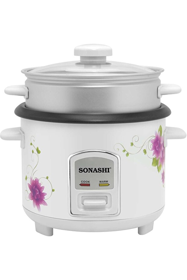 Rice Cooker/Steamer With Non-Stick Coating & Automatic Shut Off Function | Color Stainless Steel Bod