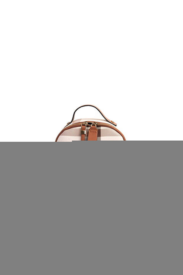 Cream - Tan Plaid Women's Backpack Sp1130