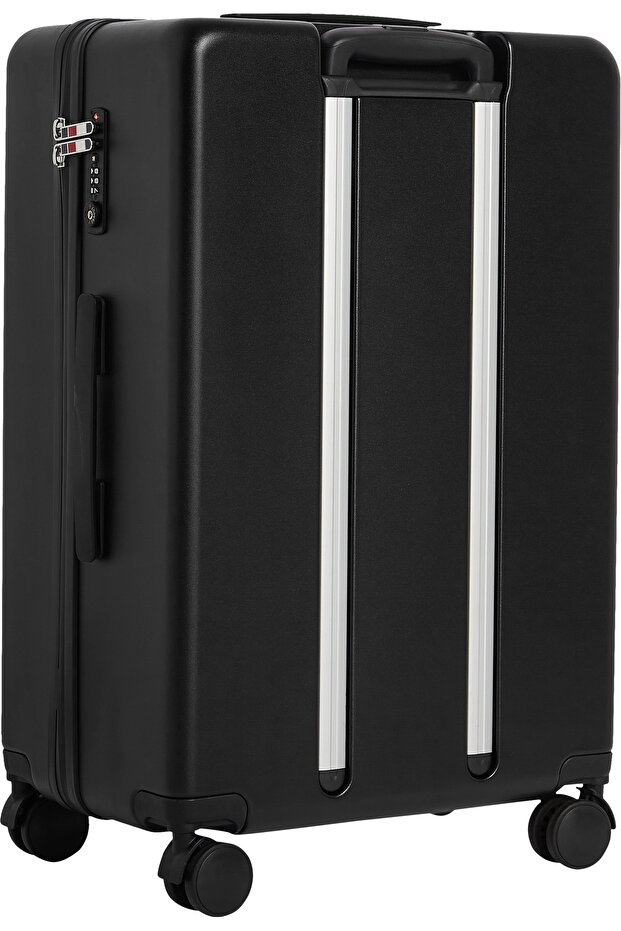 Siyah Çekçekli Sert Valiz TH MEDIUM SUITCASE - 4