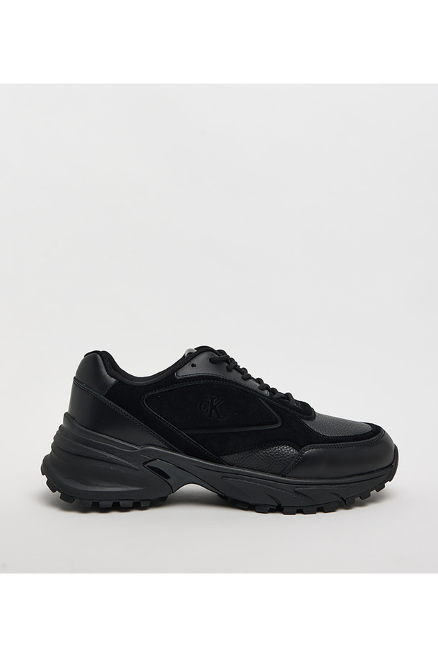 حذاء رياضي رجالي من Hike Runner Hf Lth Mix باللون الأسود