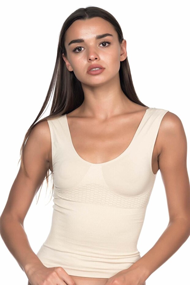 M,I 5012 Women's Stitch-Free Gatherer Tank Top