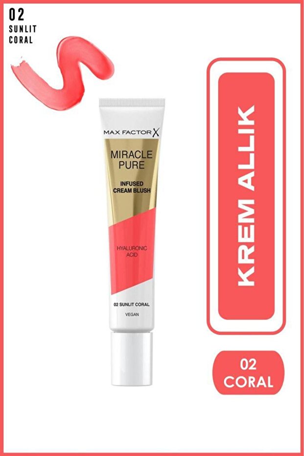 Miracle Pure Krem Allık 02 Coral - 1