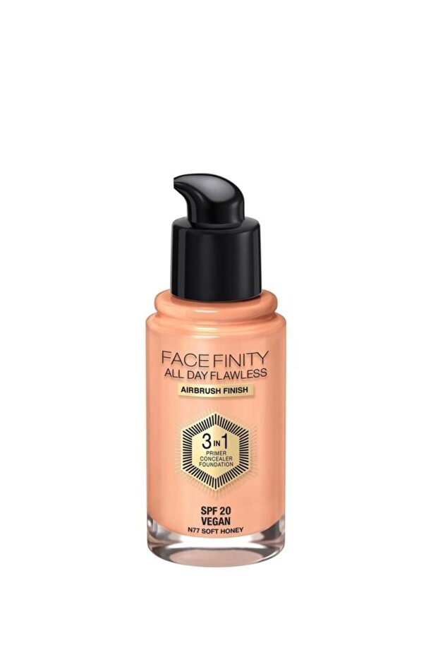 Fondöten Facefinity Foundation All Day Flawless 77 Soft Honey - 3