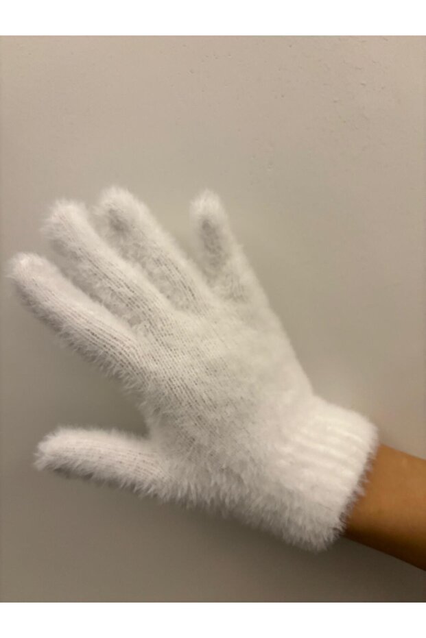 Kadın Peluş Uzun Eldiven - 5