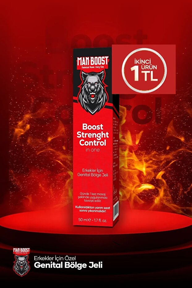 ManBoost Erkeklere Özel Genital Bölge Büyütücülü Ve Kalınlastırıcı, Jeli 50 ml